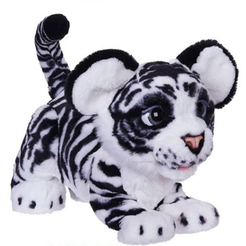 Curious Pet Friend Plush Tiger Toy