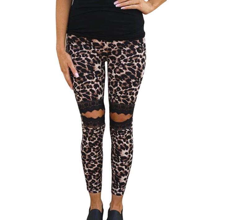 Leopard Print Lace Trousers