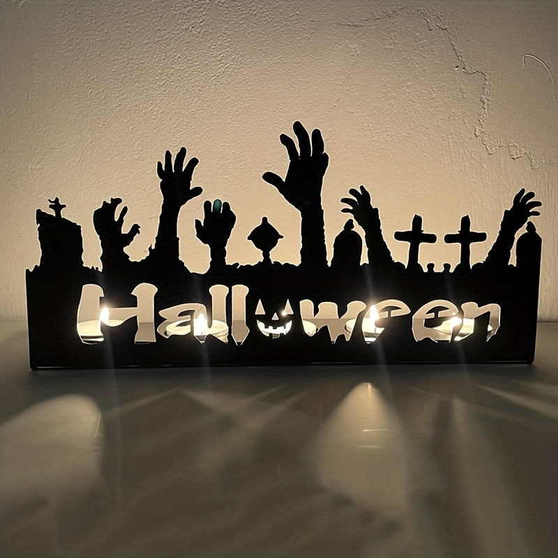 Halloween Pumpkin Candle Holder