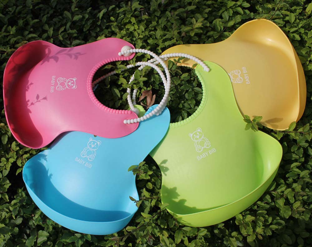 Soft Silicone Baby Bibs - Waterproof & Adjustable