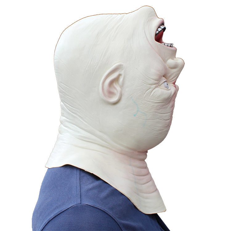 Horror White Face Down Mask