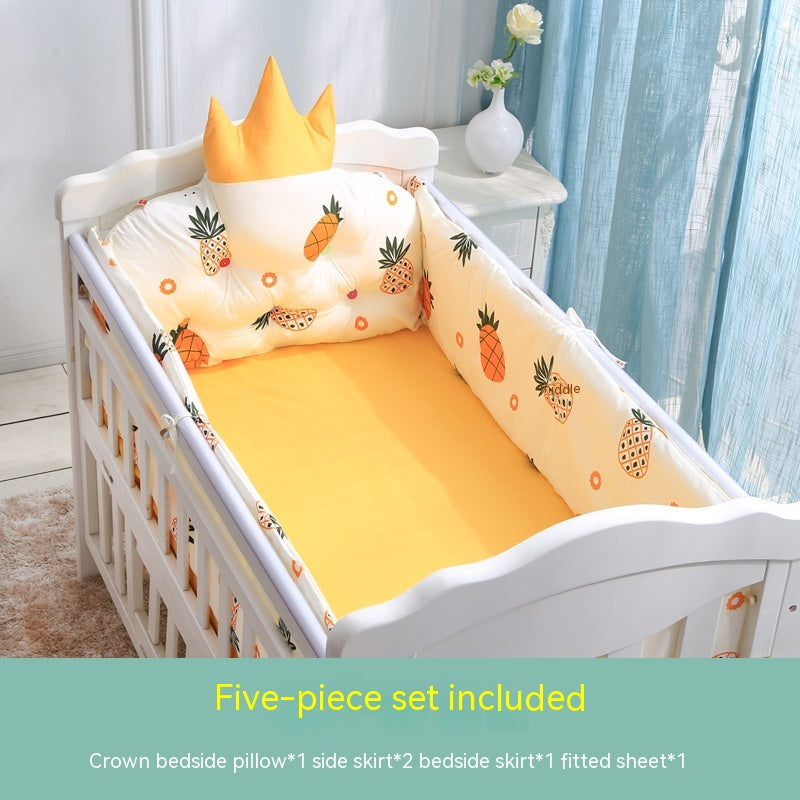 Premium Cotton Crib Guardrail Set