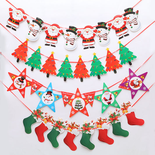 Christmas Hanging Flags Set