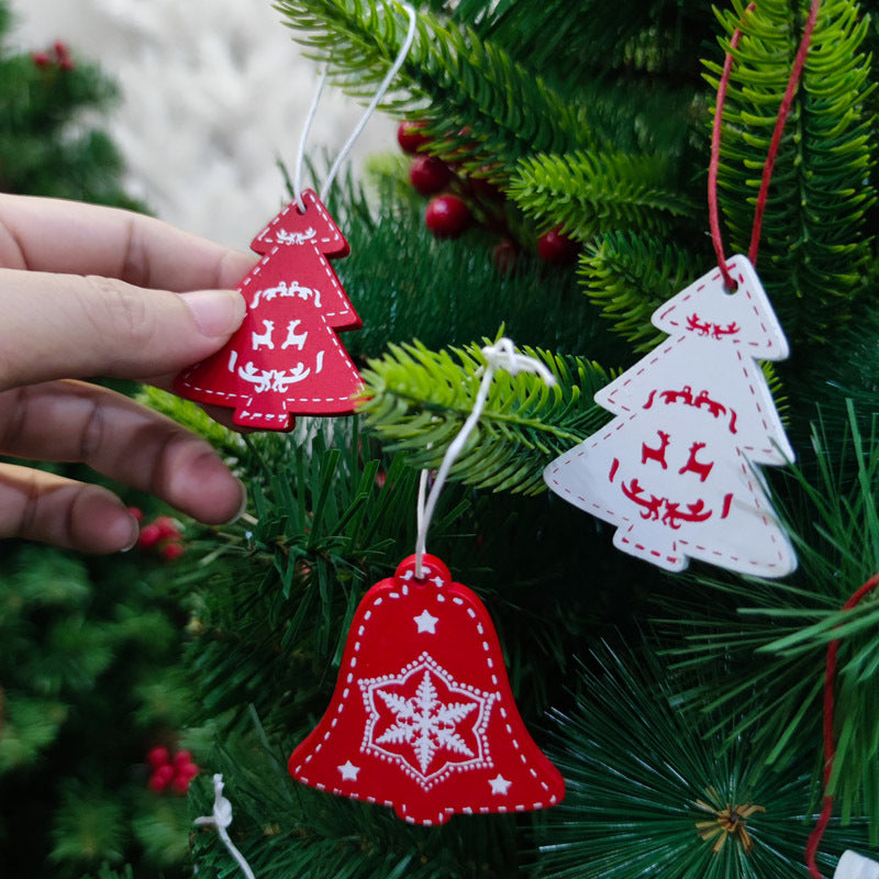 Christmas Wooden Decorative Pendants Set