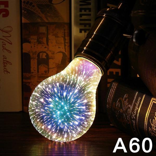 Visually Captivating LED Firework Light Bulb