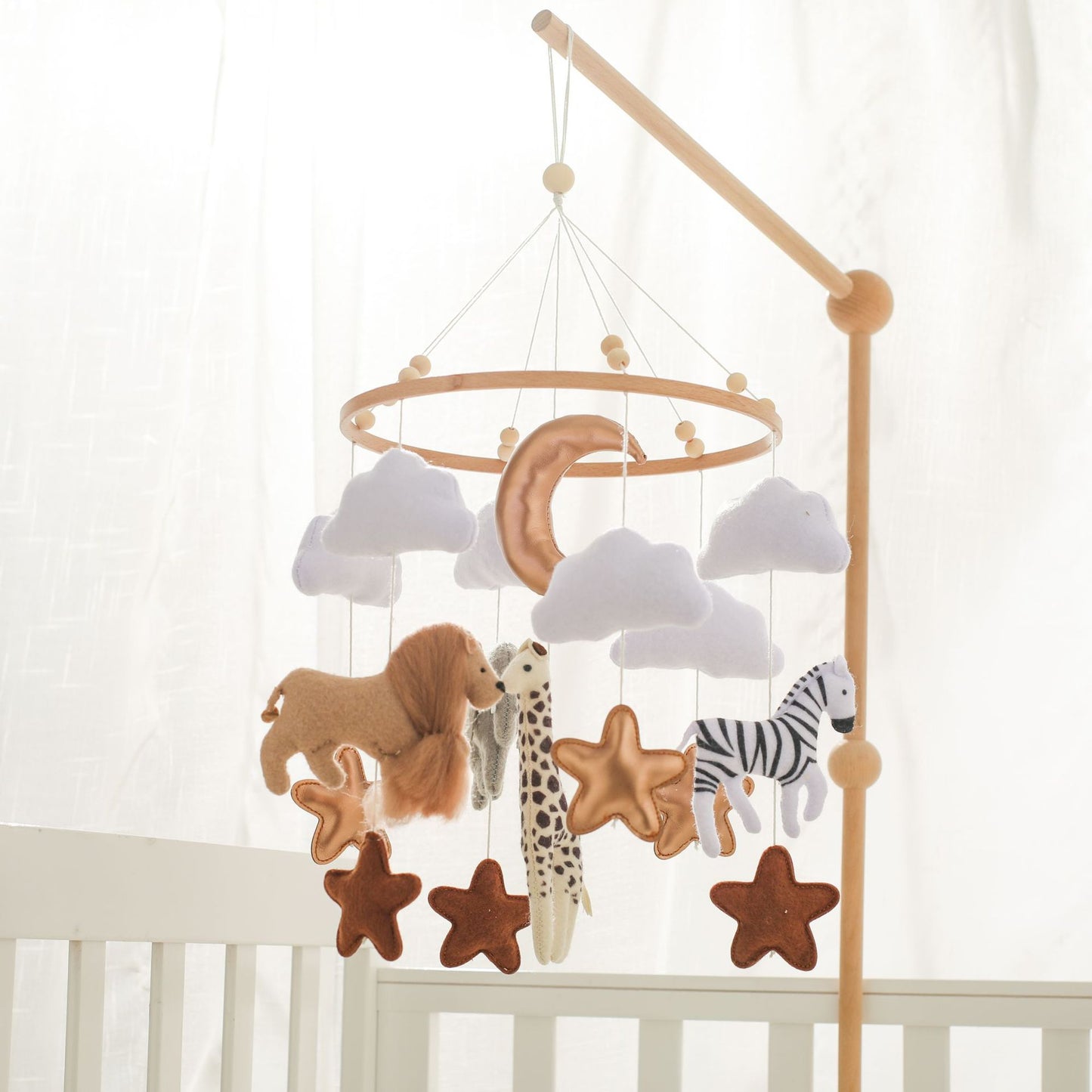 Forest Animal Wind Chimes Crib Bell