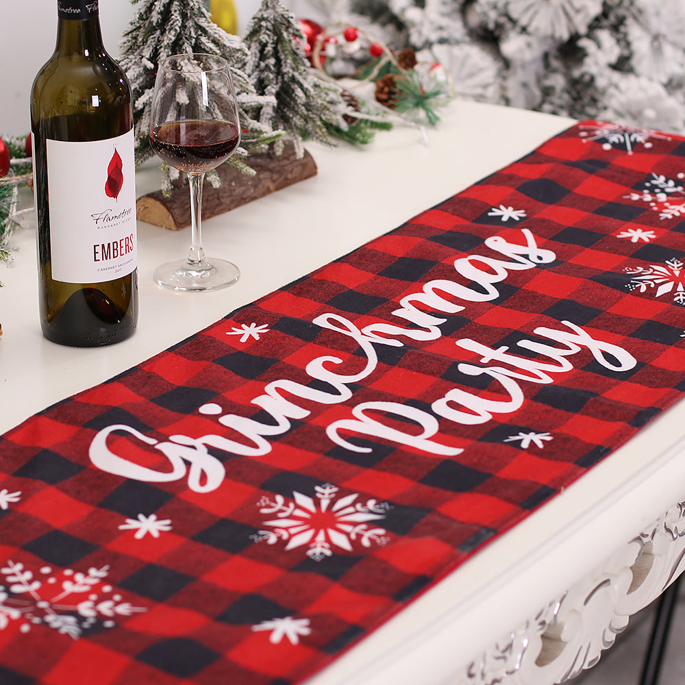 Grinch Monster Christmas Table Runner