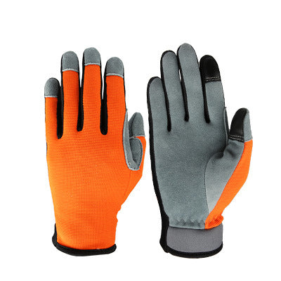 Touch Screen Deer Skin Gardening Gloves