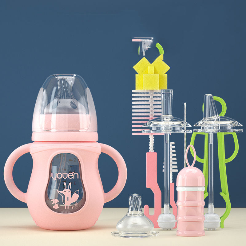 Silicone Straw Baby Bottle