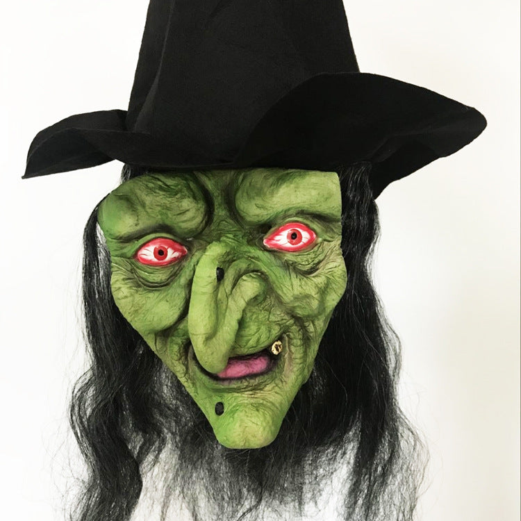 Long Hair Grimace Witch Mask