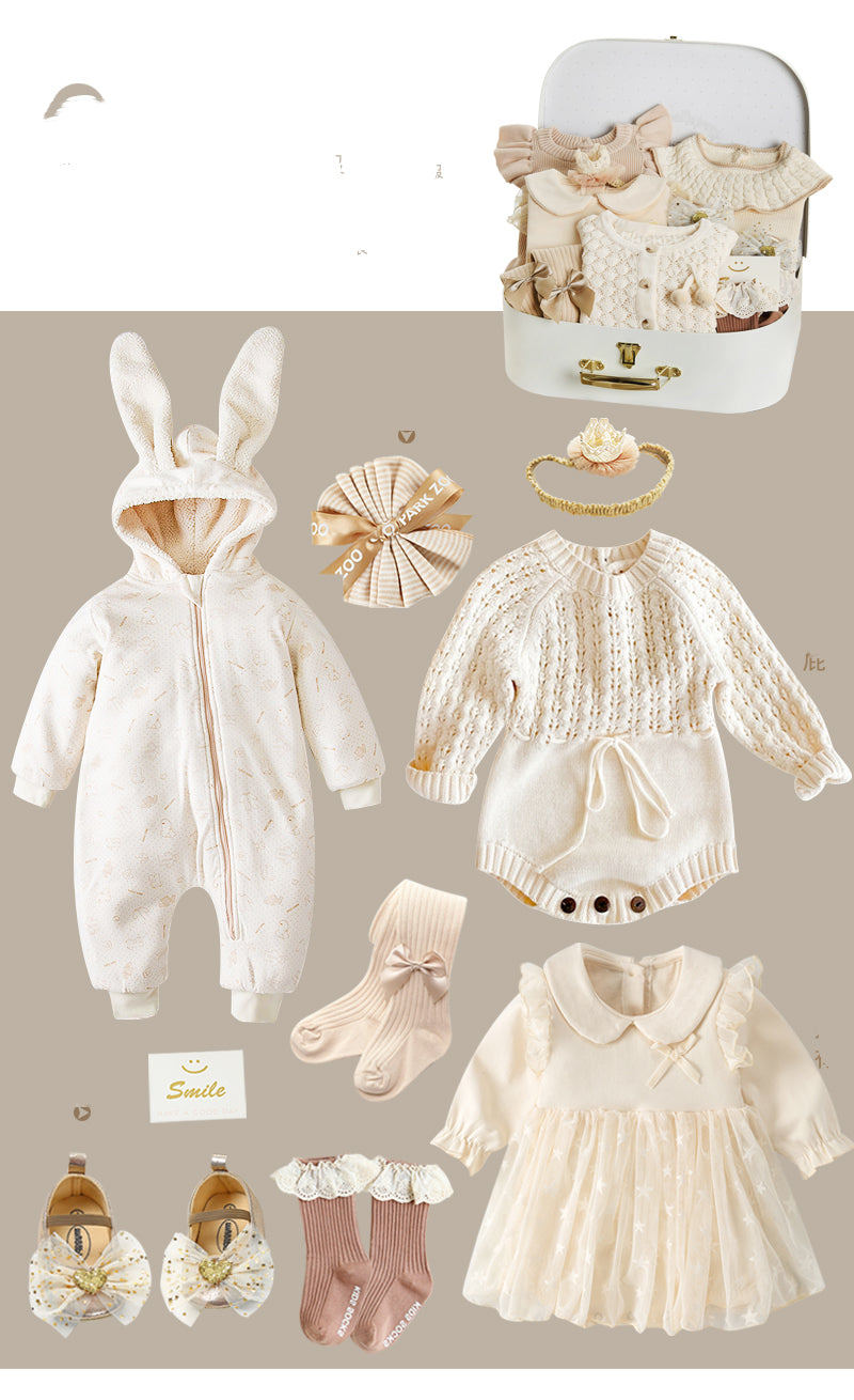 Baby Girl 8-Piece Cotton Set