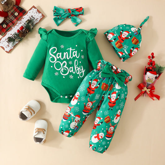 Bowknot Christmas Baby Gift Set