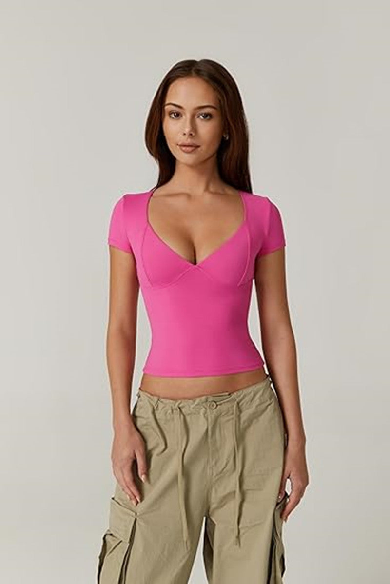 Slim Fit Women's T-shirt - Solid Color Collection