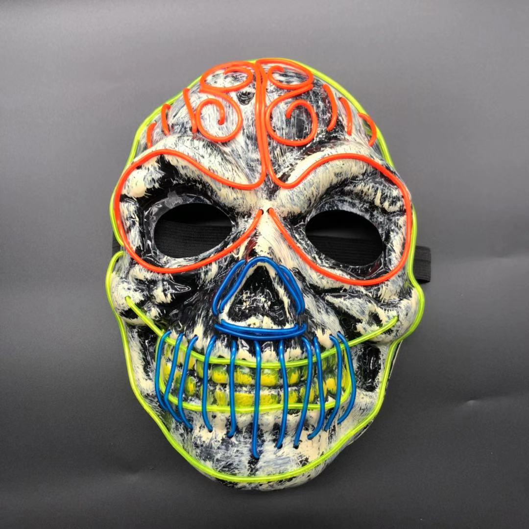 LED Glowing Halloween Skull Mask