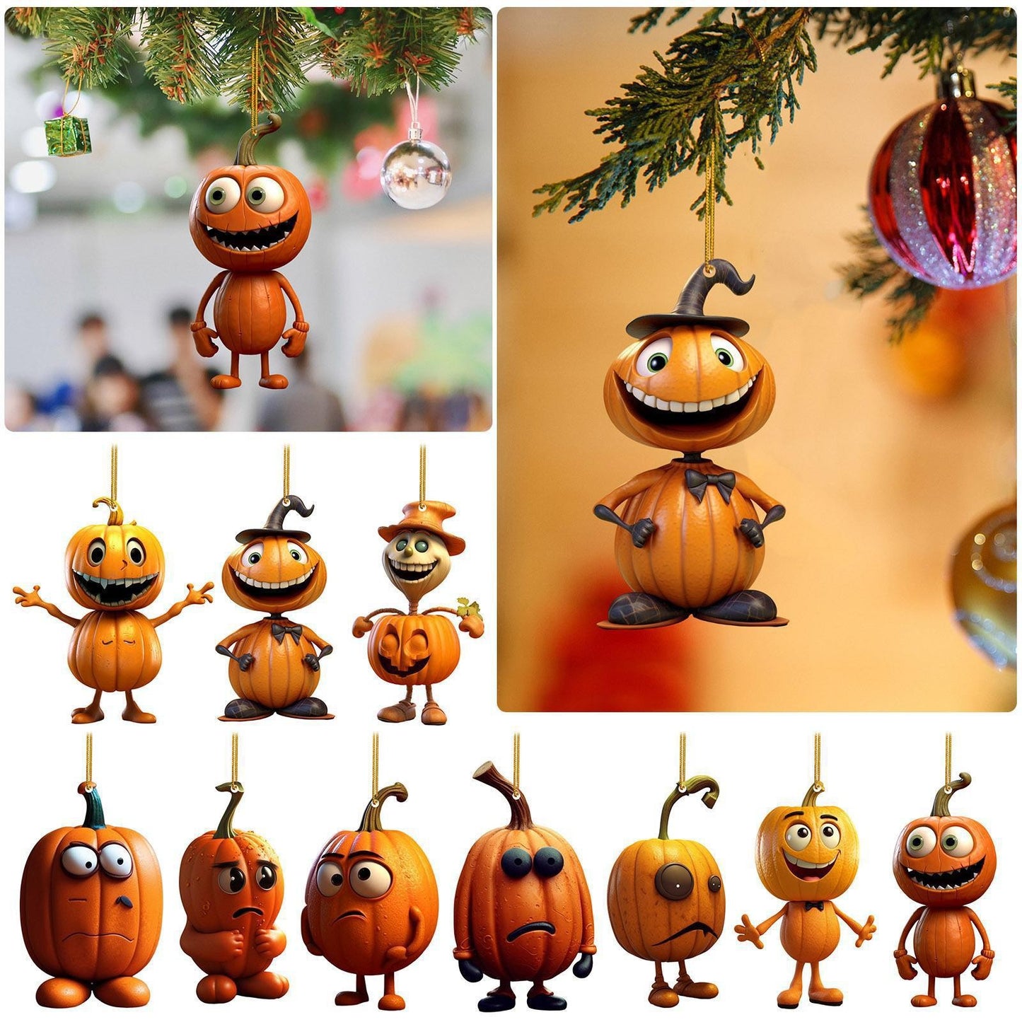 Halloween Pumpkin Car Hanging Ornament