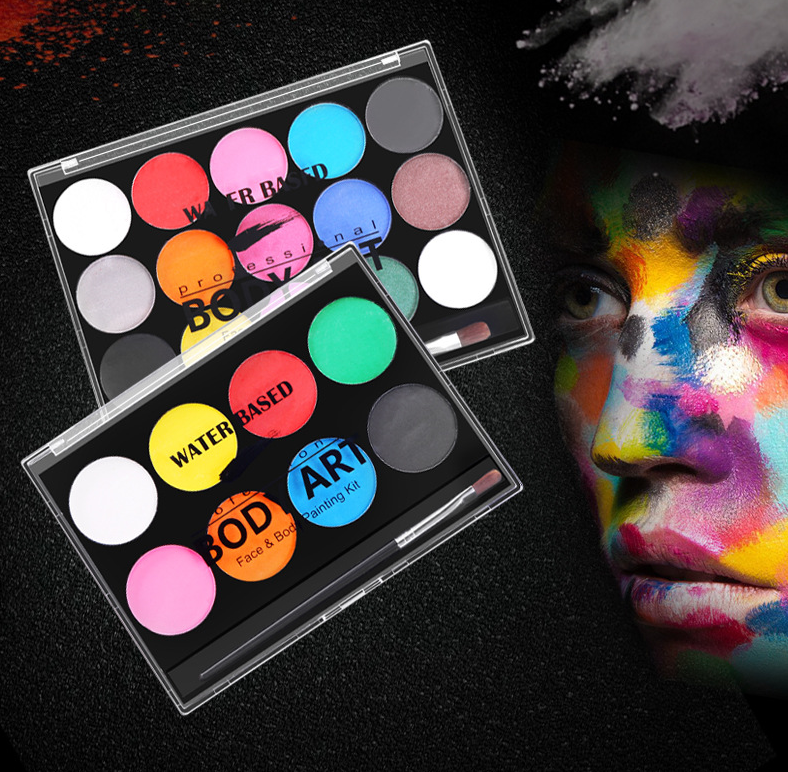 Vibrant Water-Based Face Paint Set