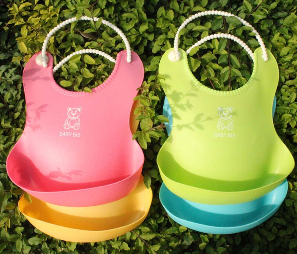 Soft Silicone Baby Bibs - Waterproof & Adjustable