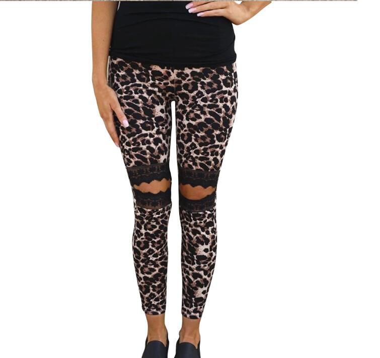 Leopard Print Lace Trousers