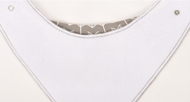 4Pcs Baby Bibs Set - Arrow Wave Triangle Print