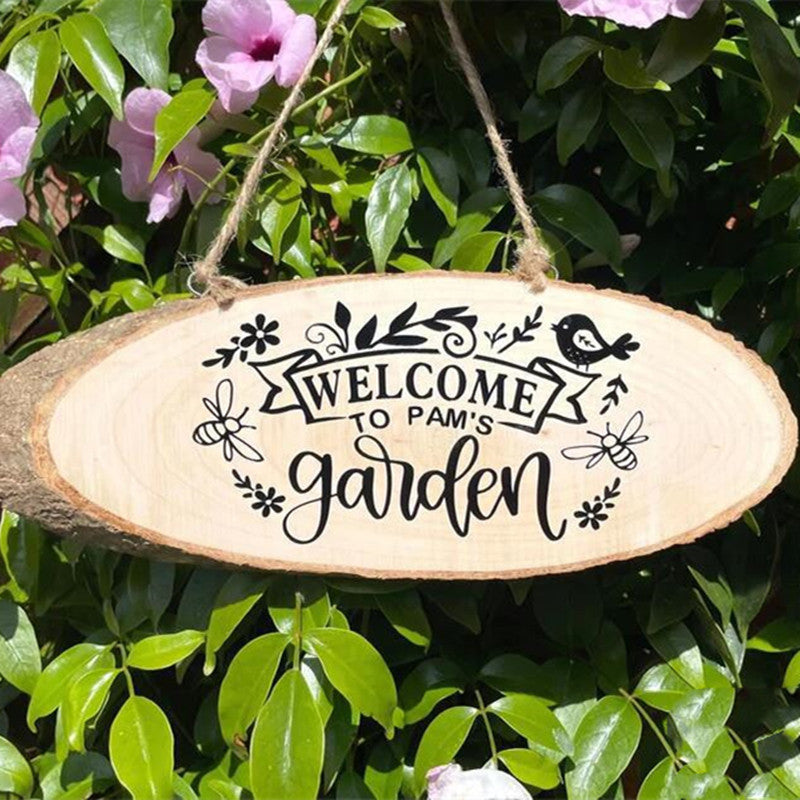 Personalized Wooden Garden Plaque