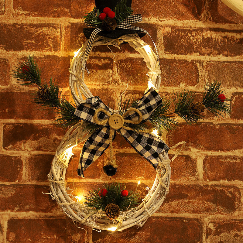 LED Christmas Wreath Garland