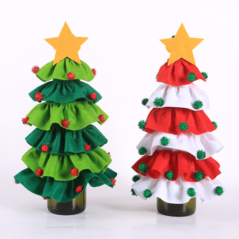 Christmas Tree Wine Bottle Cover Ball Decoration