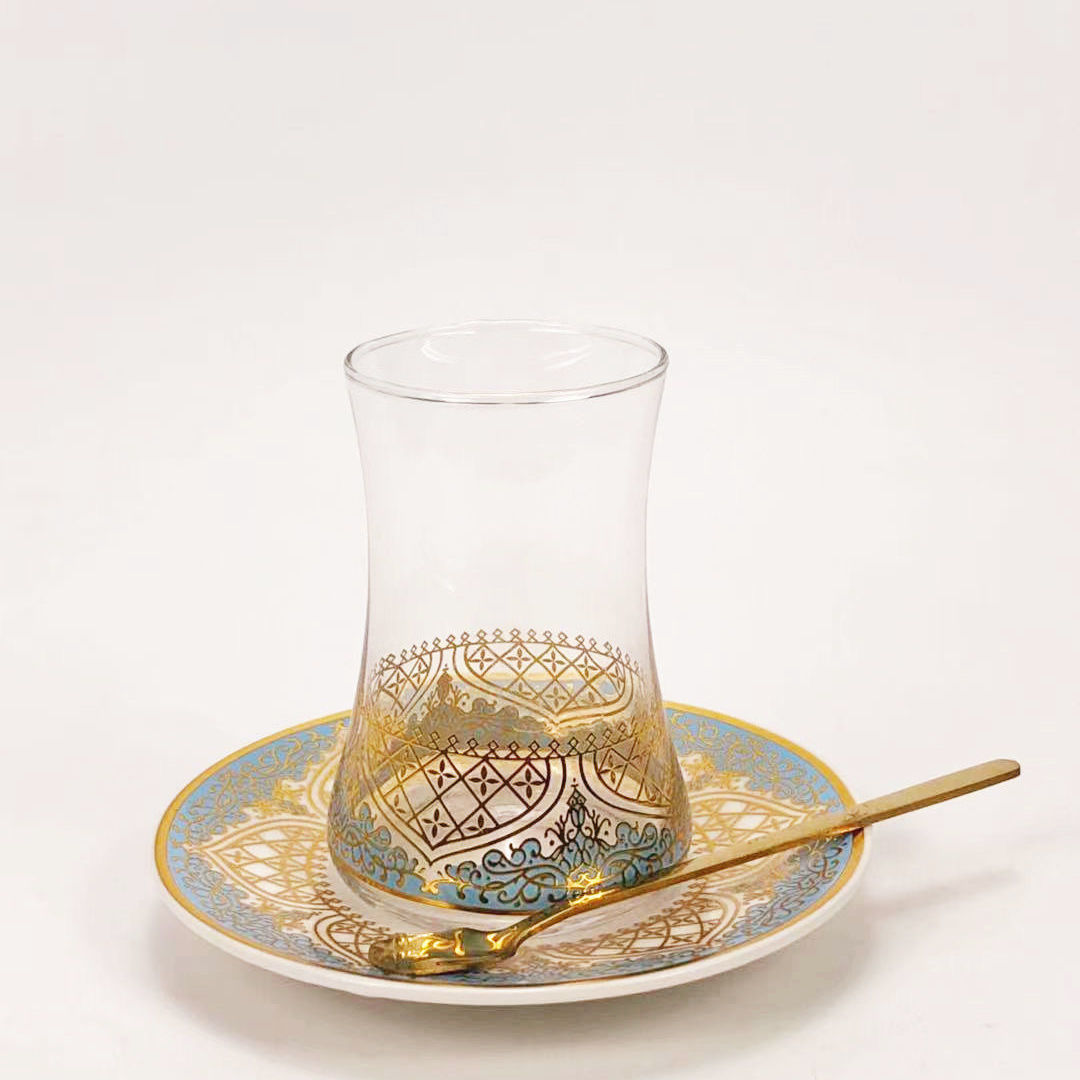 Exotic Turkish Glass Coffee Set