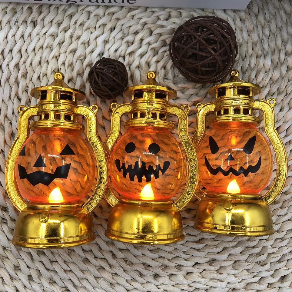 Vintage Pumpkin Lamp Halloween Decor