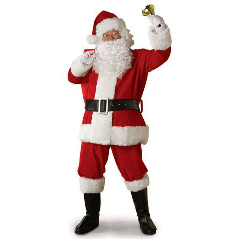 Plus Size Santa Costume - Red Christmas Carnival Cosplay