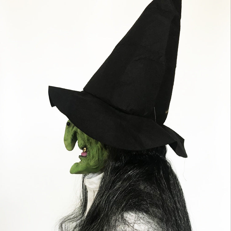 Long Hair Grimace Witch Mask