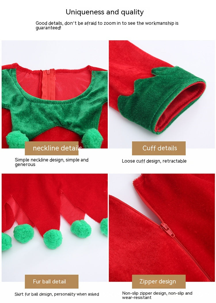 Enchanting Christmas Elf Dress Suit