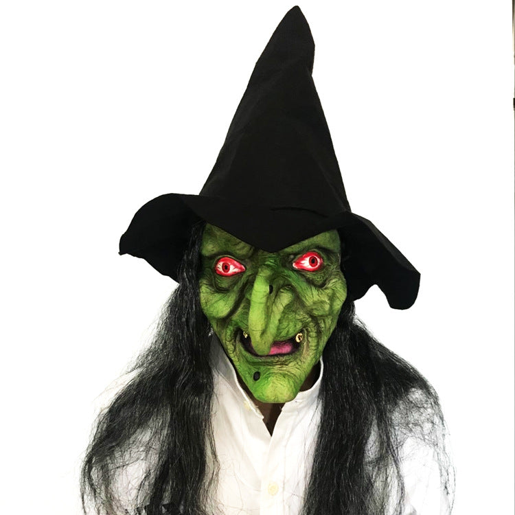 Long Hair Grimace Witch Mask