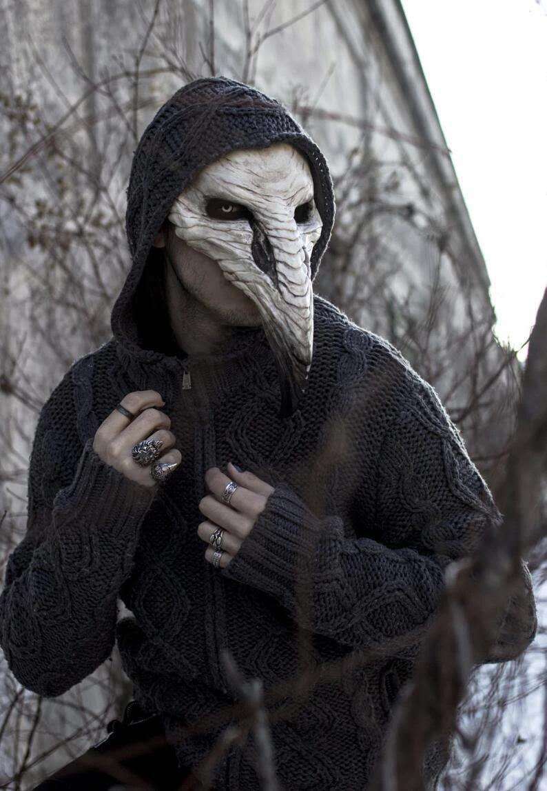 Punk Halloween Plague Beak Mask