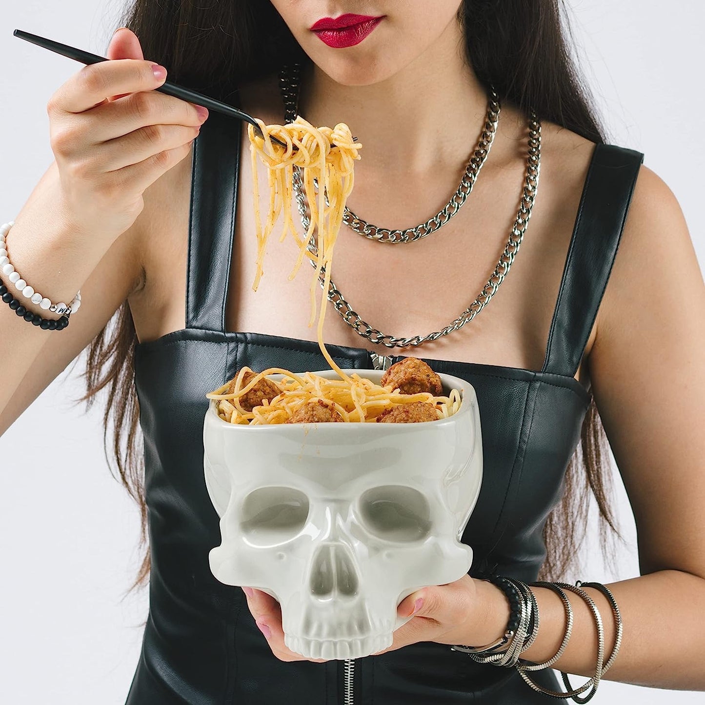 Premium Skull Noodle Bowl Set