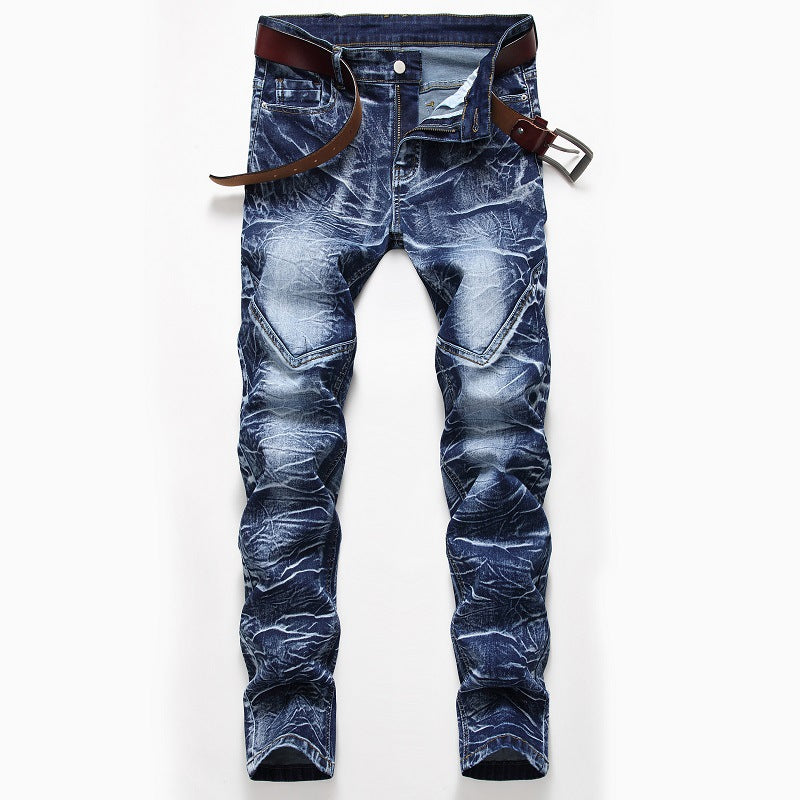 Men's Three-Color Stretch Jeans