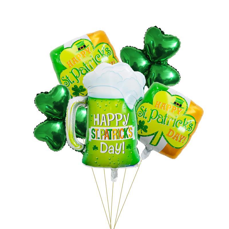 St. Patrick's Day Clover Balloon Set