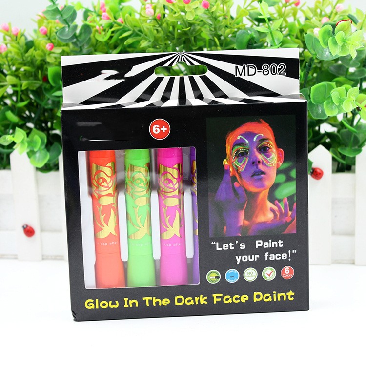 Luminous Face Paint Set - Party Halloween Makeup