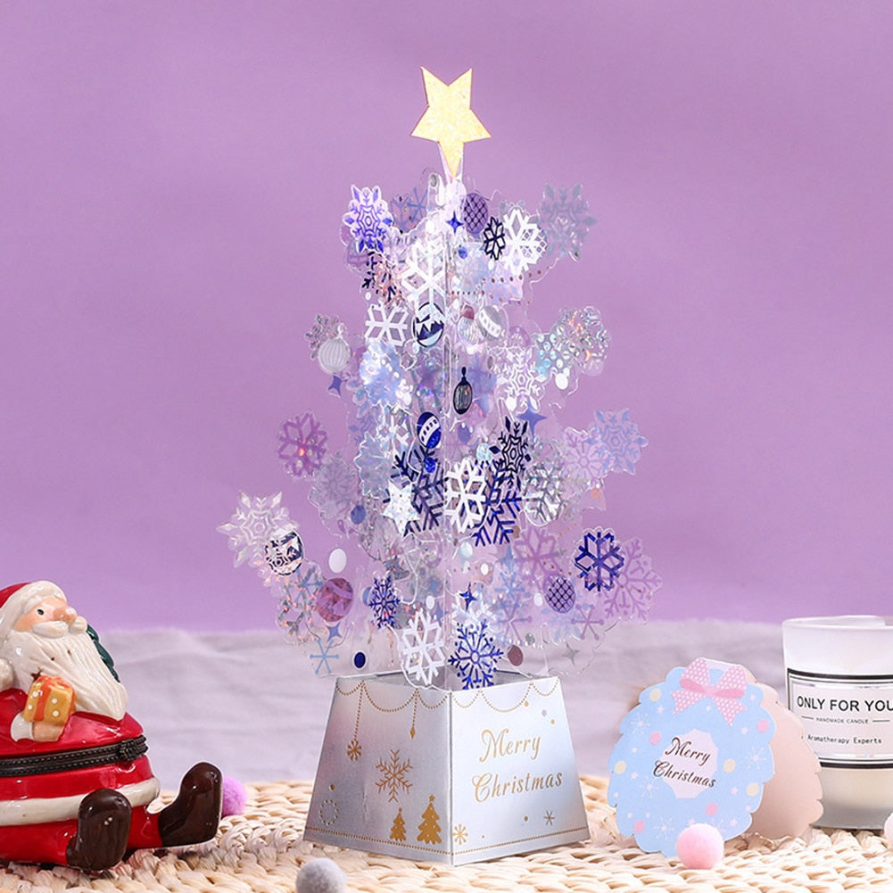 Christmas Tree Pop-Up 3D Greeting Card