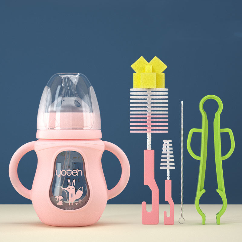 Silicone Straw Baby Bottle