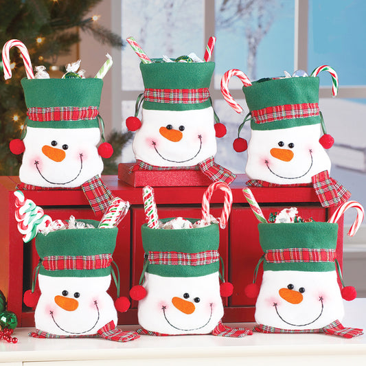 Christmas Snowman Candy Bag