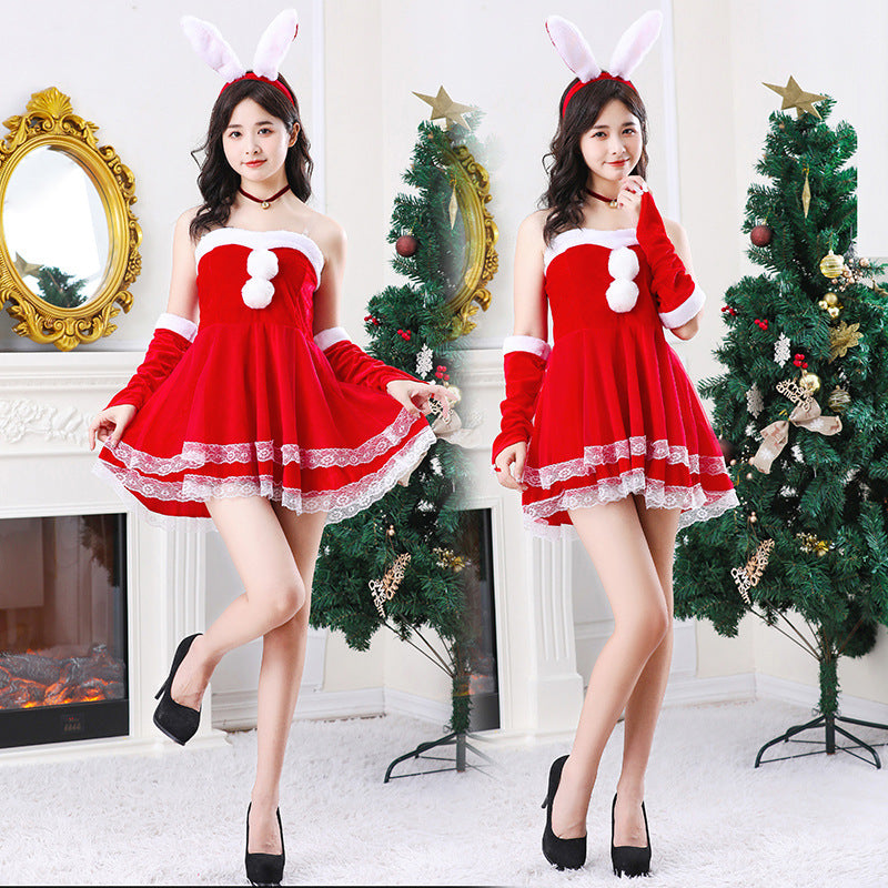 Bunny Christmas Maid Costume