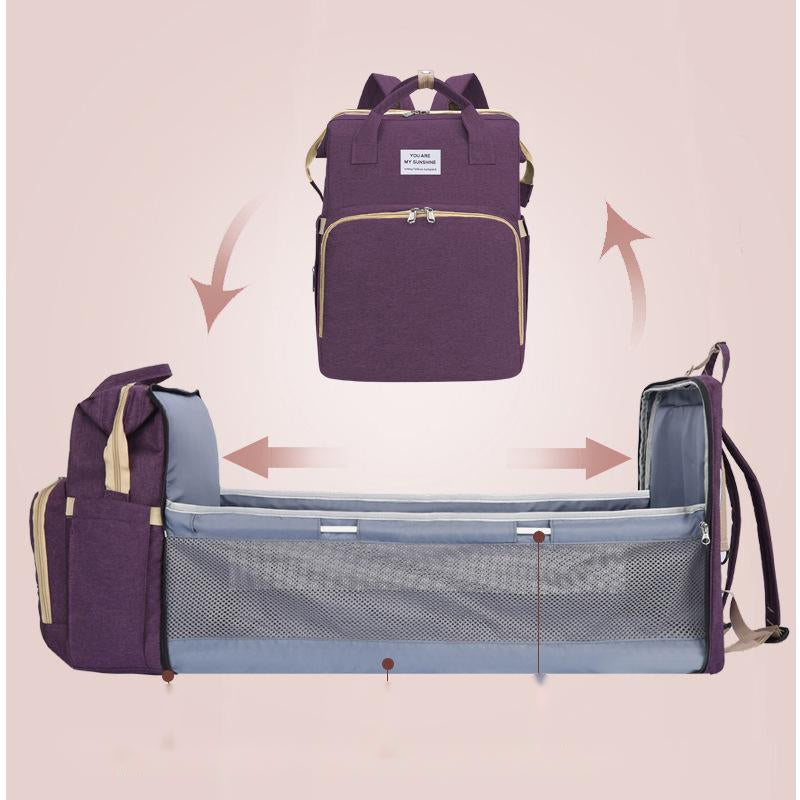 Portable Mommy Bag & Folding Crib