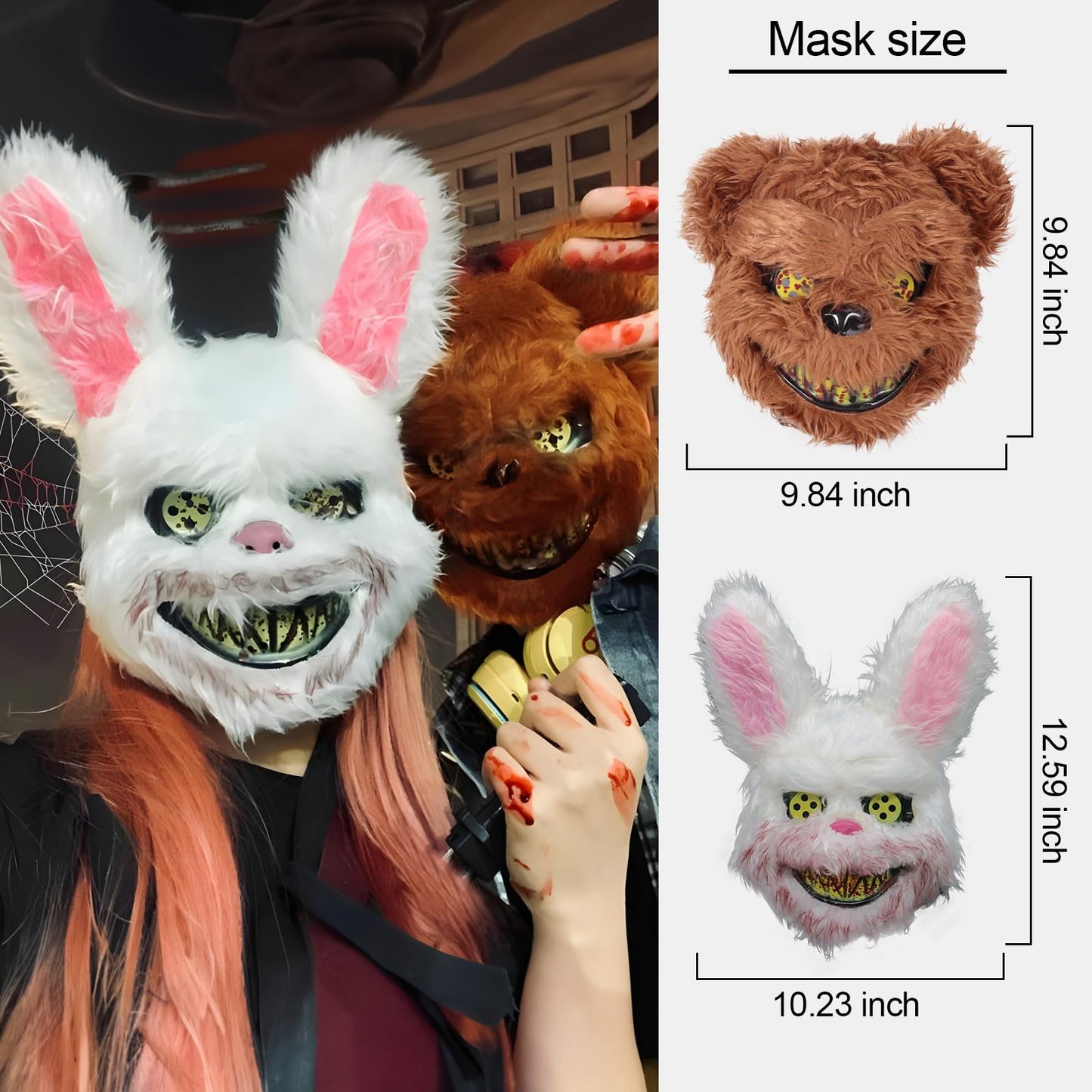 Horror Bunny Rabbit Mask