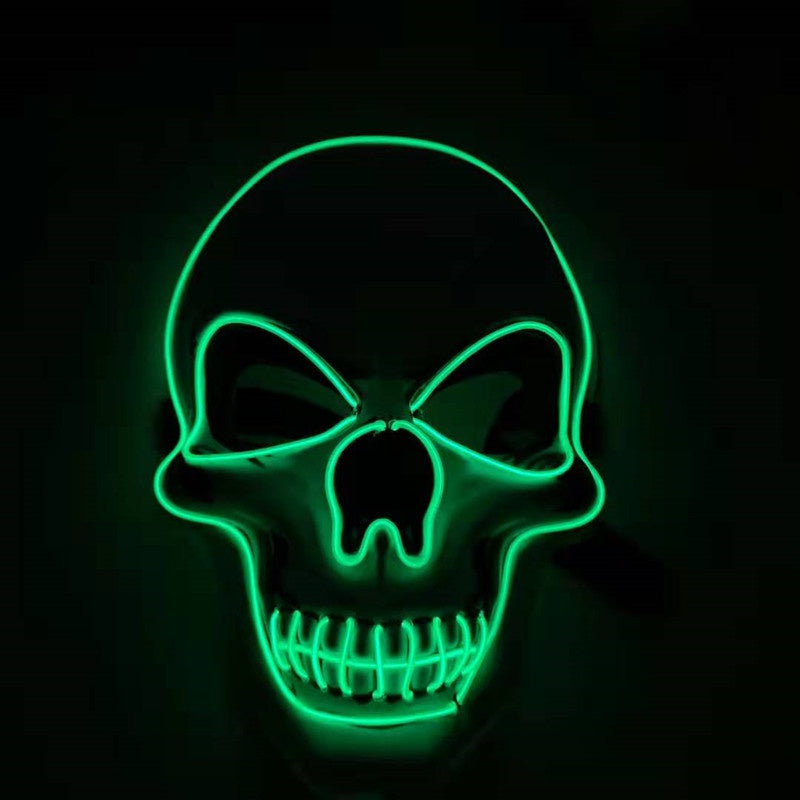 LED Glowing Skull Halloween Mask