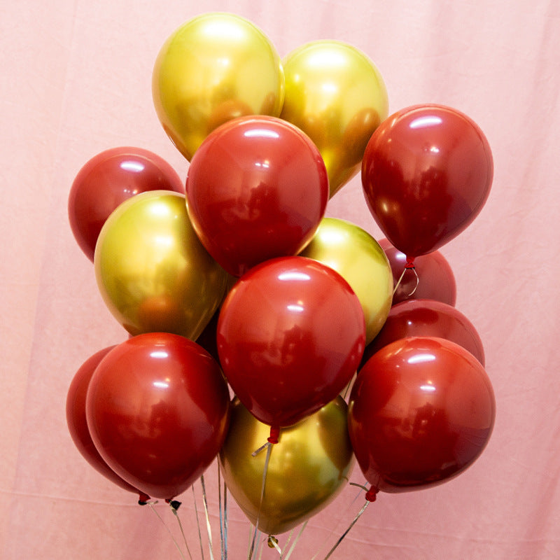 Heart-Shaped Pomegranate Red Balloons