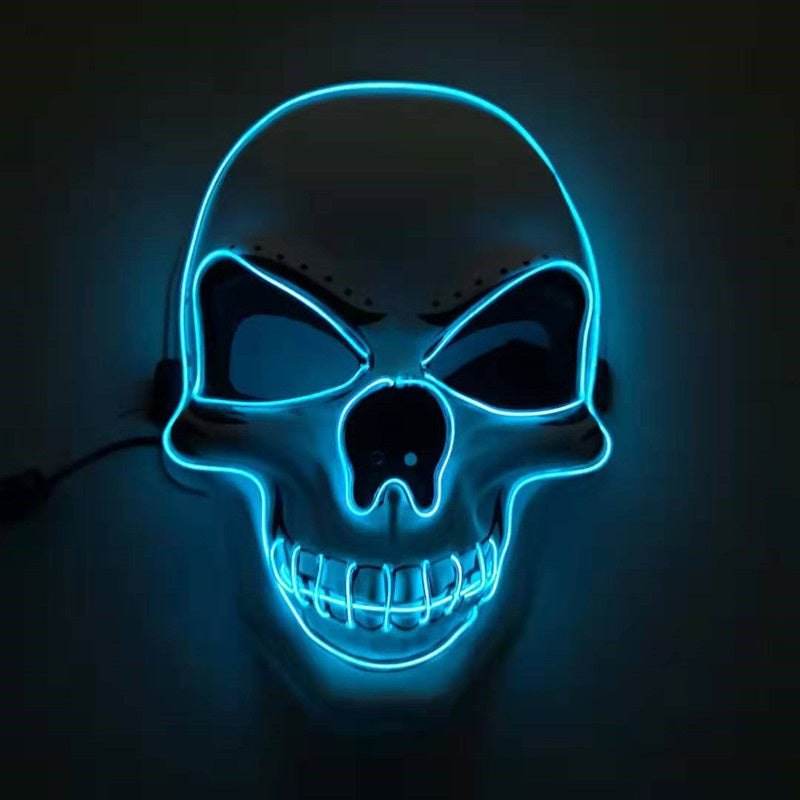 LED Glowing Skull Halloween Mask