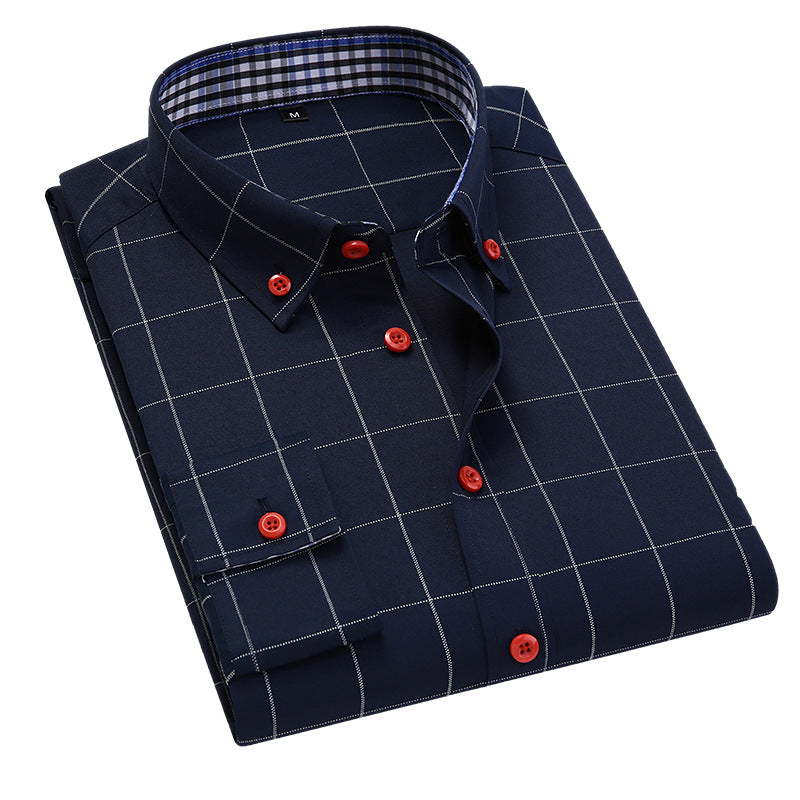 Men's Slim Fit Plaid Shirt - Fall Collection