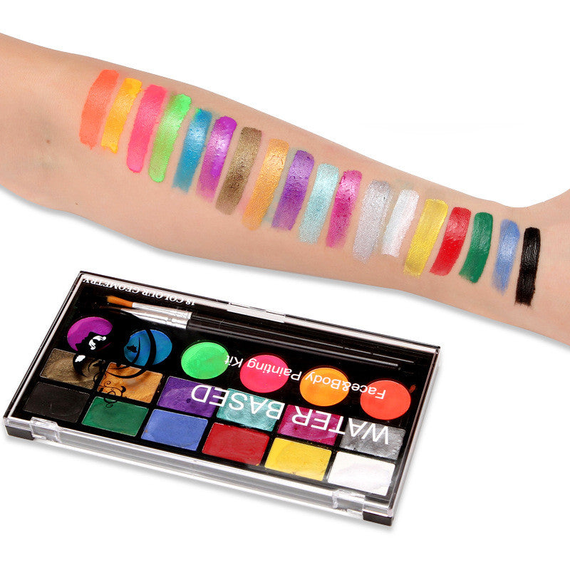 18-Color UV Body Paint Set