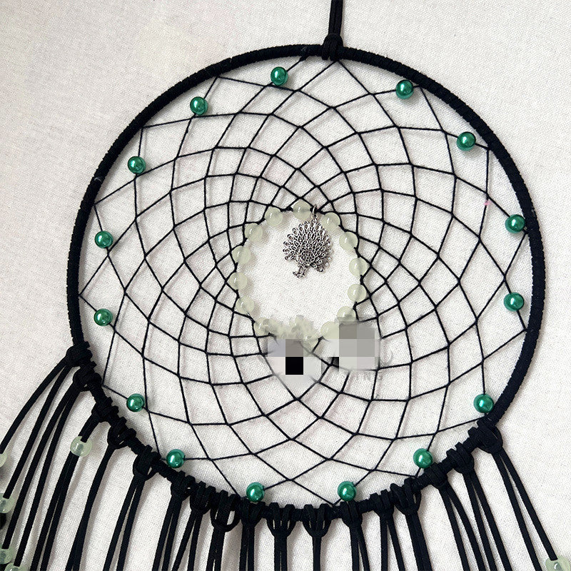 Peacock Feather Dream Catcher Wind Chimes