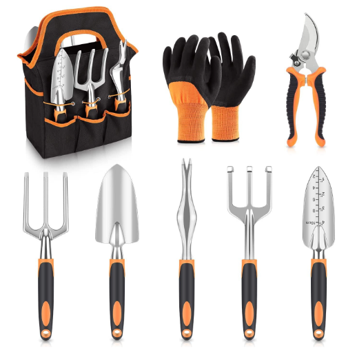 Premium Garden Tool Set - 8 Piece Kit